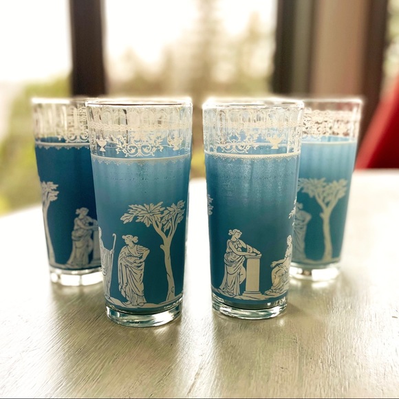 Vintage JasperWare Highball Glasses - Picture 1 of 3